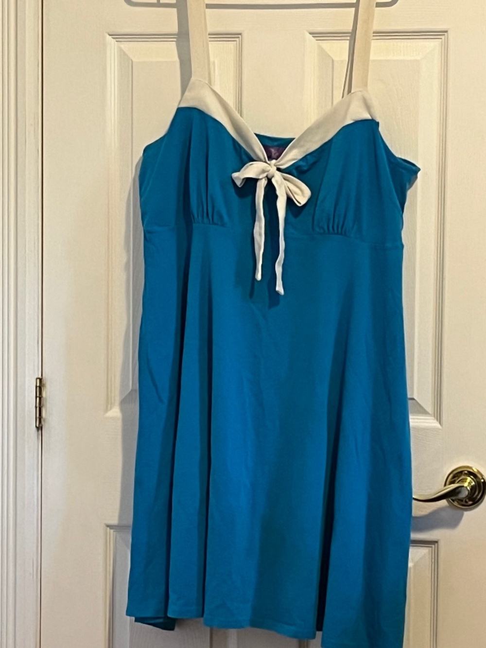 BUNDLE - 2x multicolour swim cover and 2x blue short empire waist dress